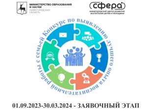 Дан старт региональному конкурсу по выявлению лучшего опыта воспитательной работы с семьей в Нижегородской области в 2023-2024 учебном году!