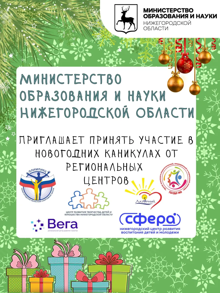 Программа на новогодние каникулы!