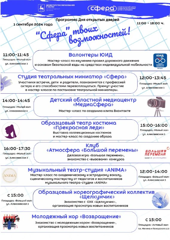 День открытых дверей в НЦ «Сфера»!