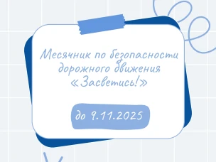 Месячник по безопасности дорожного движения «Засветись!»