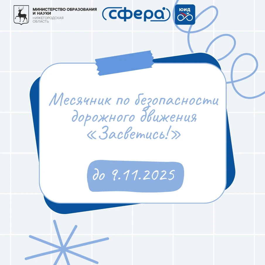 Месячник по безопасности дорожного движения «Засветись!»